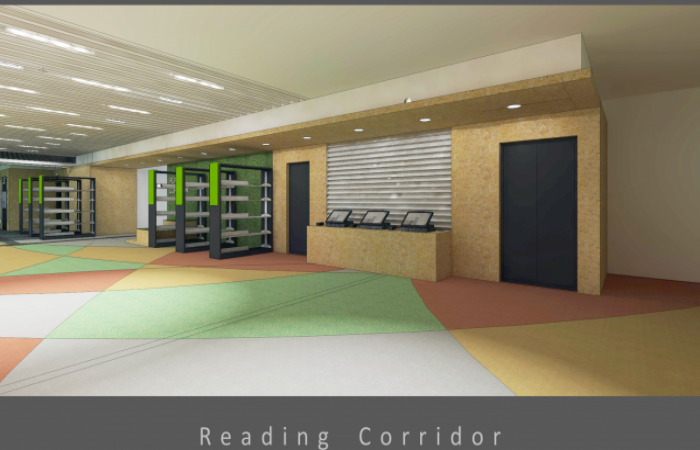 Photo of reading corridor
