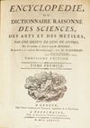 Notable Acquisitions: Encyclopédie : ou Dictionnaire raisonné des sciences, des arts et des métiers