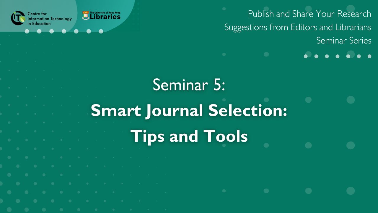 Smart Journal Selection Tips and Tools