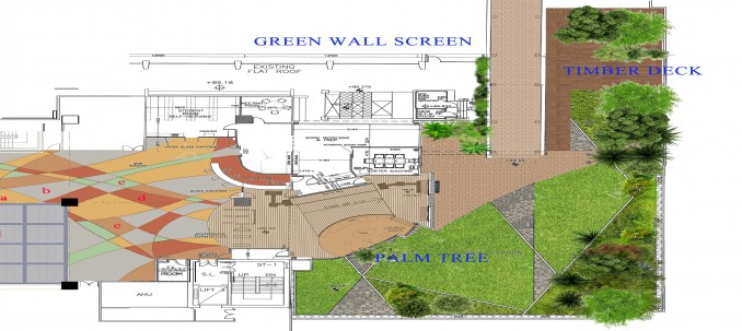 Layout plan for 2/F entrance