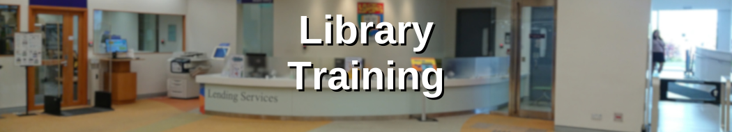 Library Training Banner