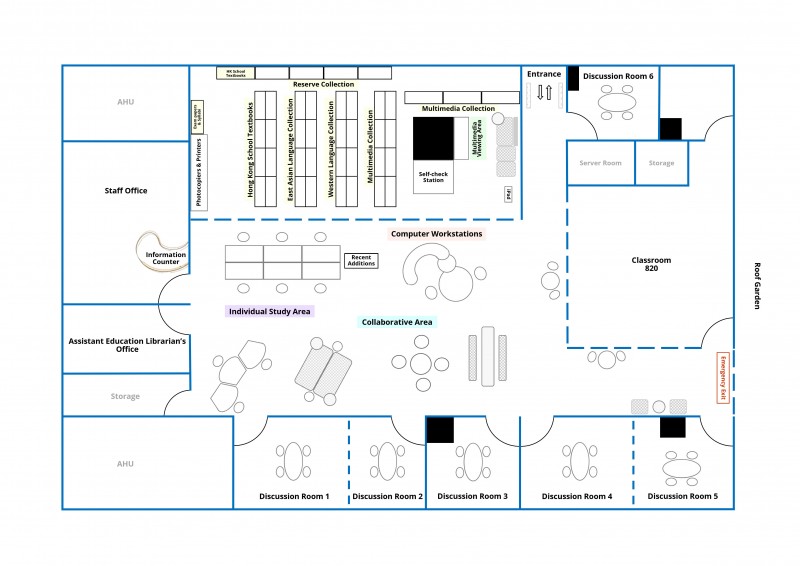 Floor plan image for Education Library